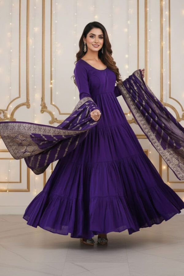 Elegant Dark Purple Maxi